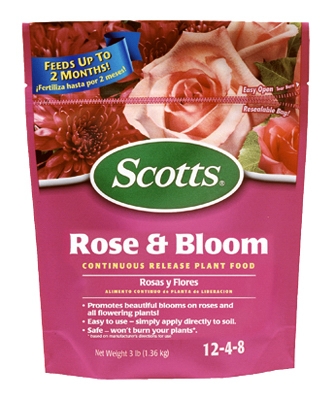Continuous Release Rose/Bloom Food, 12-4-8 Formula, 3-Lb.