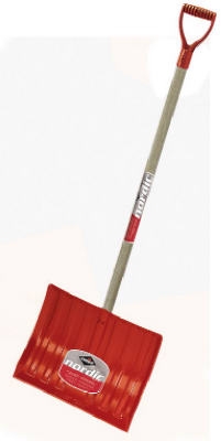 Nordic 17-3/4 Inch Snow Shovel With D-Handle