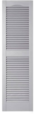 Pair Of 15 x 52-Inch Paintable Louvered Shutters