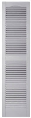 Pair Of 15 x 60-Inch Paintable Louvered Shutters
