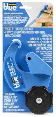 Blue Tape & Paper Dispenser, With 6-In. Blade