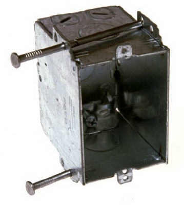 3 x 2-7/8-Inch S Bracket Switch Box With Nails