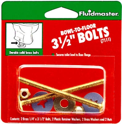 3-1/2-Inch Bowl-to-Floor Bolts