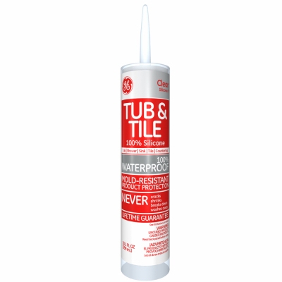 Silicone I Tub & Tile Sealant, Clear, 10.1-oz.