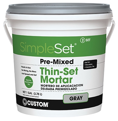 Gallon Gray Thin Set Mortar