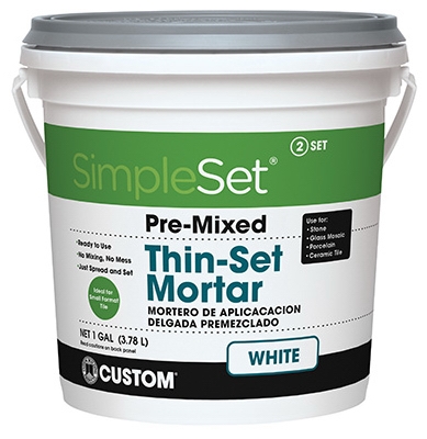 Gallon White Thin Set Mortar