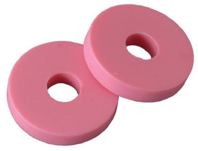 2-Pack 21/32 O.D. 3/8-Inch Pink Flat Faucet Washer