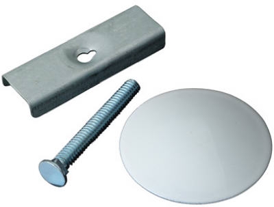 1-3/4-Inch Diameter White Powder-Coated Steel Sink Hole Cover