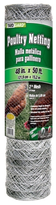 48-In. x 50-Ft. Galvanized Poultry Netting