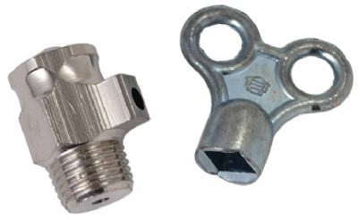 Chrome Finish Radiator Air Vent With Key