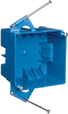 4-Inch Square New Work Box With Captive Nails