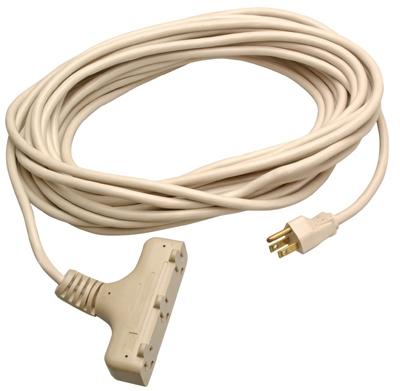Extension Cord, 16/3 SJTW Beige,  40-Ft.