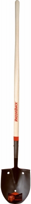 Razorback Perforated Rice Shovel With 48-Inch Wood Handle
