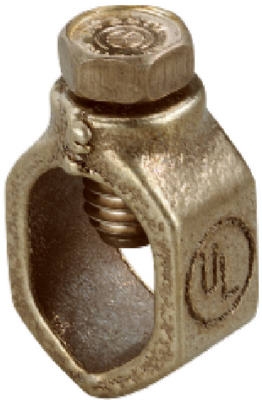 High Strength Ground Rod Clamp, Bronze, 0.5-In.