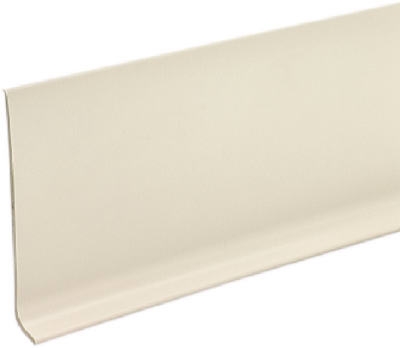 4-Inch x 4-Ft. Almond Vinyl Wall Base