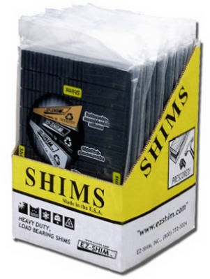 Shim, Heavy-Duty Black Plastic, 20-Pk.