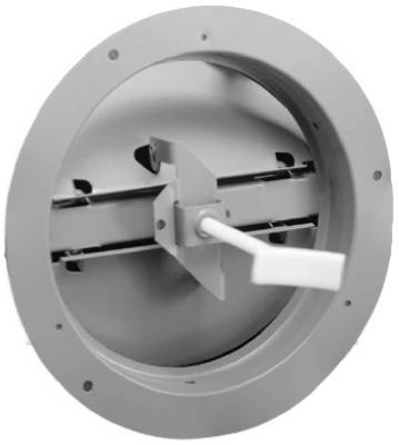 8-Inch Brown Round Ceiling Damper