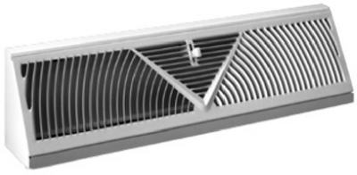 15-Inch White Baseboard Diffuser