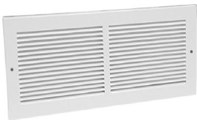 14 x 6-Inch White Sidewall Return Air Grille