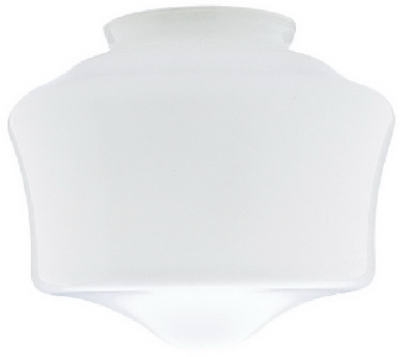 Schoolhouse Globe, White, 7.5-In.,  Must Purchase in Quantities of 6