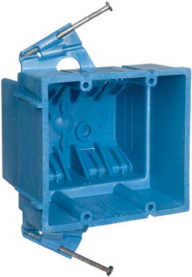 2-Gang New Work Super Blue Hard Body Wiring Box
