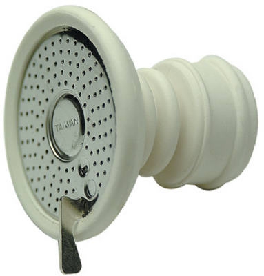 Aerator Snap-On White/Chrome Universal Fit