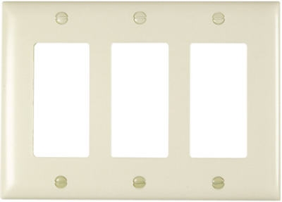 Light Almond 3-Opening Nylon Wall Plate
