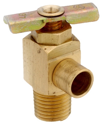 1/8-In. Male Pipe Thread 90 Degree Brass Drain