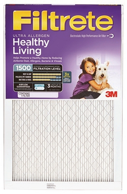 Filtrete Furnace Filter, Ultra Allergen Reduction, 3-Month, Purple, 20x20x1-In., Must Purchase in Quantities of 6