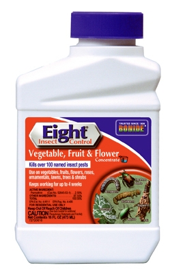 Eight Insect Control Vegetable, Fruit, Flower Insecticide, 16-oz.