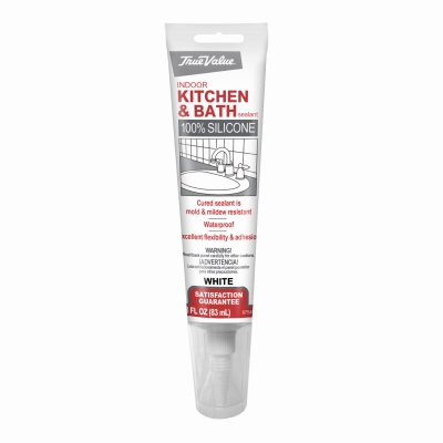 2.8-oz. True Value Kitchen & Bath Silicone Sealant, White