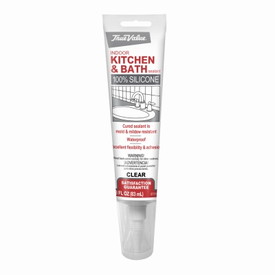 2.8-oz. True Value Kitchen & Bath Silicone Sealant, Clear