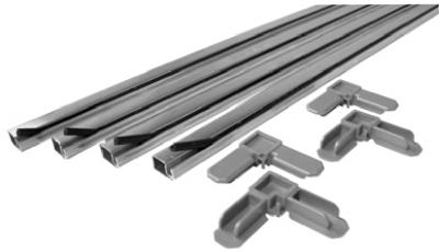 Mill-Finish Make-To-Fit Screen Kit for 48-Inch-Square Screen