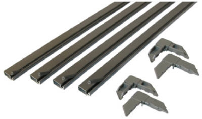 Bronze-Finish Make-To-Fit Screen Kit for 48-Inch-Square Screen