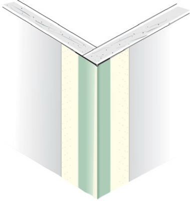 3/4-Inch x 8-Ft. Sheetrock Paper-Faced Metal Bullnose Outside Corner Tape