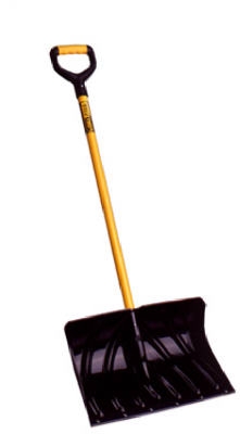 20-Inch Industrial-Grade Poly Shovel/Pusher With Cushion D-Grip Handle