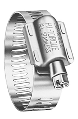 Hose Clamp, Hi-Torque, Stainless Steel,  2-1/8 - 4- 1/8-In.