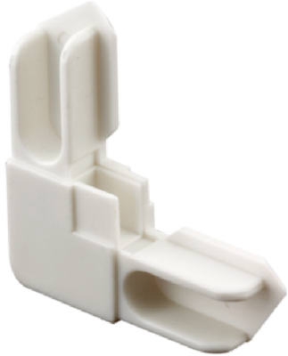 3/8-Inch White Nylon Window Corners, 20-Pack