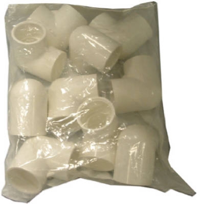 PVC Pipe Elbow, 90-Degree, .5-In., 10-Pack