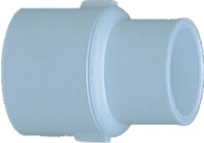 PVC Pressure Pipe Fitting, Reducing Coupling, White PVC, 1 x 3/4-In.