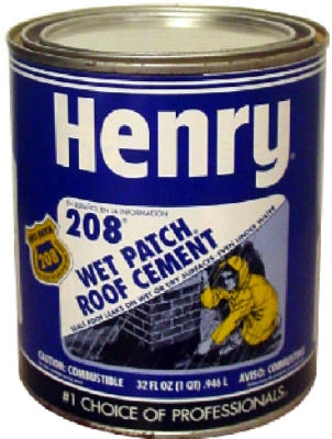 1-Qt. 208 Wet Patch Roof Cement