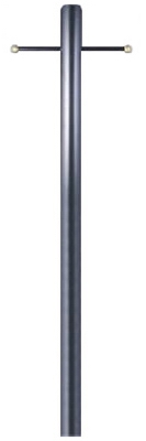 80-Inch Black Finish Steel Lantern Post