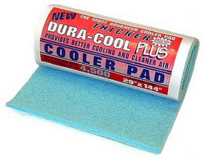 Foamed Polyester Cooler Pad, High Efficiency, Cut-to-Fit, 29 x 114-In. Roll