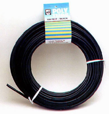 Evaporative Cooler Tube, Black Poly, 1/4-In. OD x 50-Ft.
