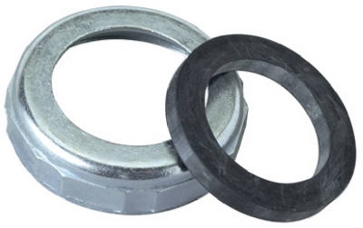 Slip Joint Reducing Nut & Rubber Washer, Chrome-Plated
