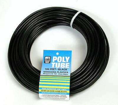 Evaporative Cooler Poly Tube, Black, 1/4-In. OD x 100-Ft.