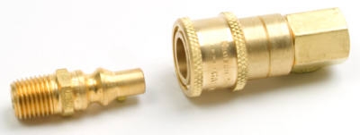 Propane or Natural Gas Quick Connector, 1/4-In. MP x 1/4-In. FP