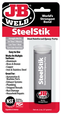 2-oz. Steel-Reinforced Epoxy Putty Adhesive/Sealant