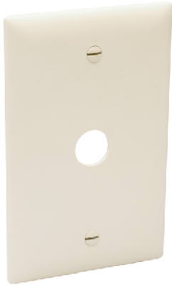 Wall Plate, Telephone/Cable-Outlet, Ivory Thermoplastic