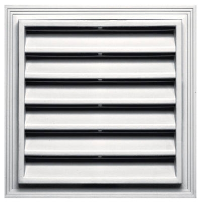 12 x 12-Inch Square Gable Vent - White